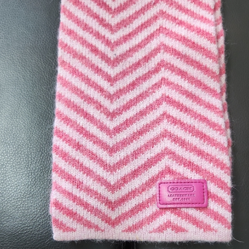Coach Pink Chevron Accessory